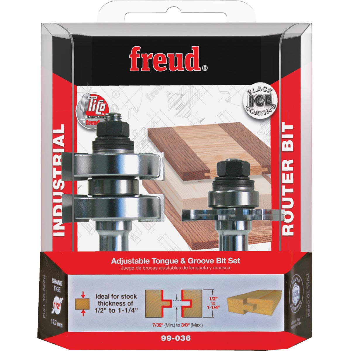 Freud Carbide 1/2 In. Tongue & Groove Bit