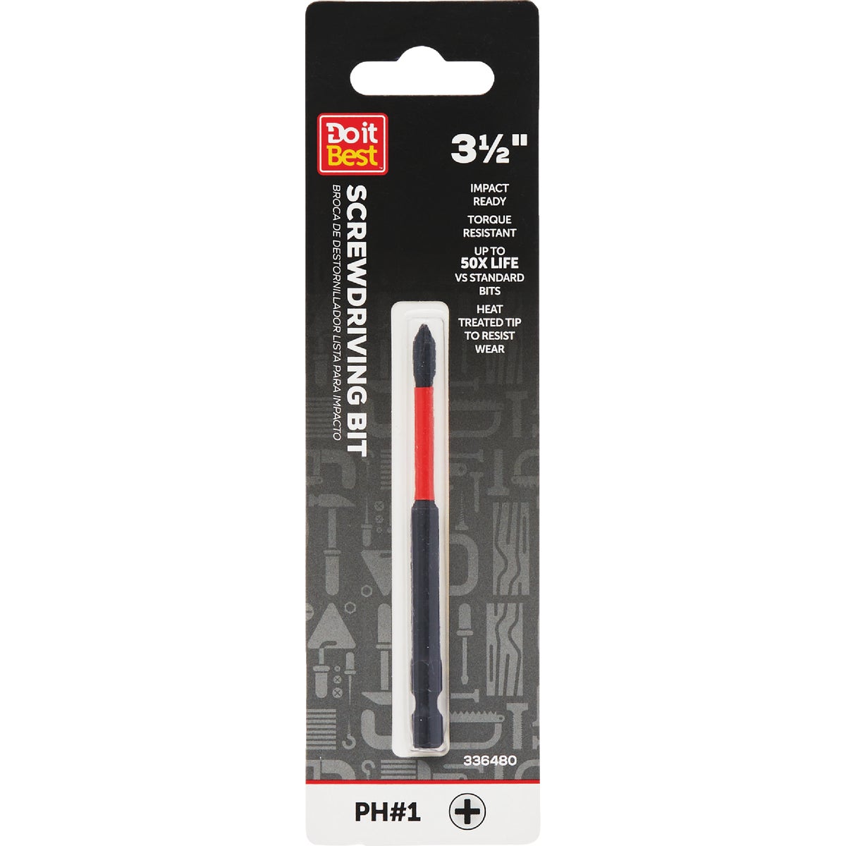 Do it Best 3.5 In. Phillips #1 Impact Ready Screwdriver Bit