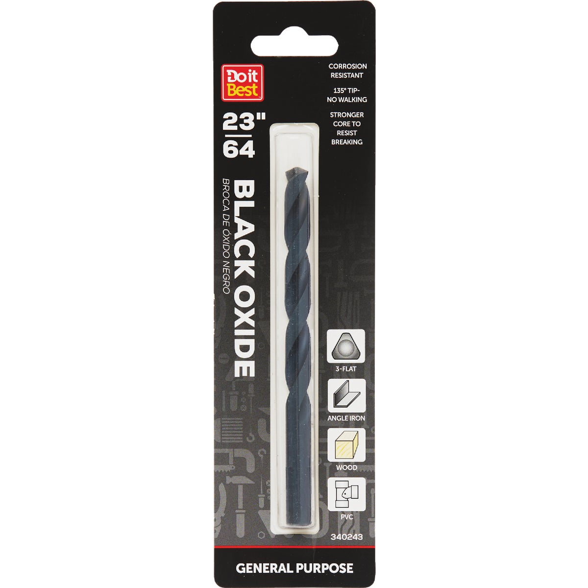 Do it 23/64 In. Black Oxide Drill Bit 