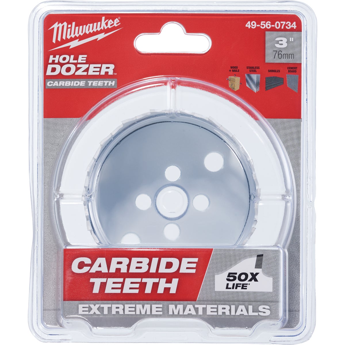 Milwaukee HOLE DOZER 3 In. Hole Saw with Carbide Teeth