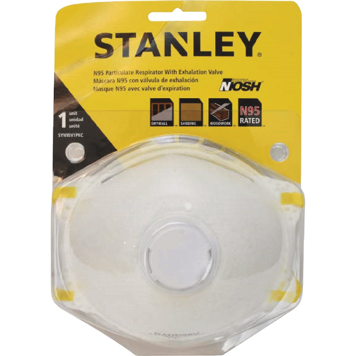 Stanley N95 Valved Particulate Respirator