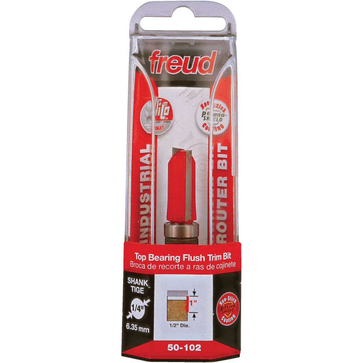 Freud Carbide Tip 1/2 In. Top Bearing Flush Trim Bit