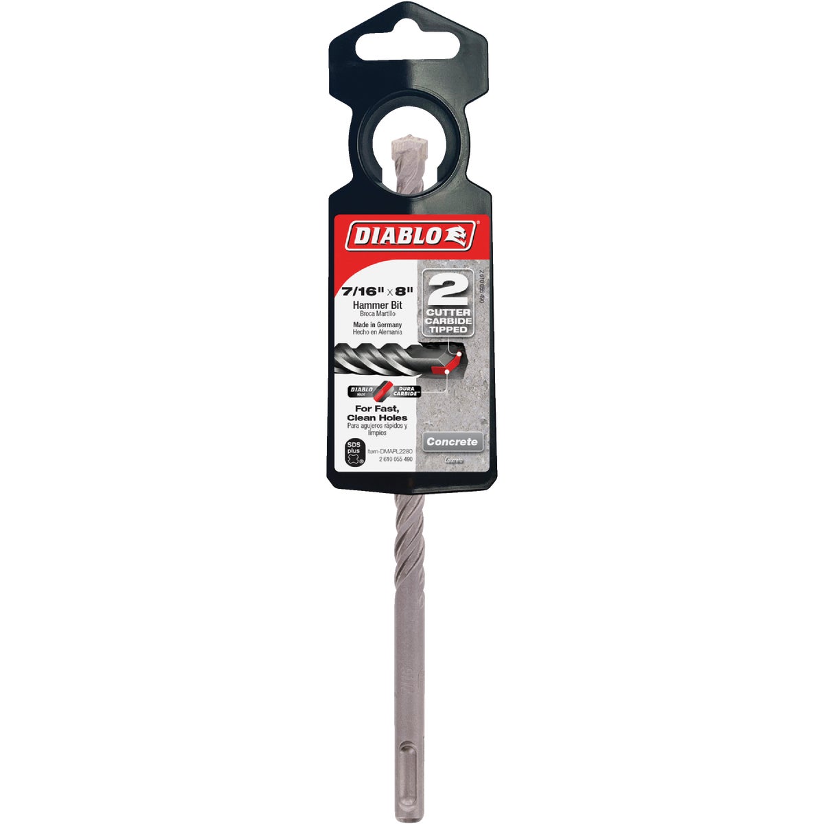 Diablo SDS-Plus 7/16 In. x 8 In. Carbide-Tipped Rotary Hammer Drill Bit