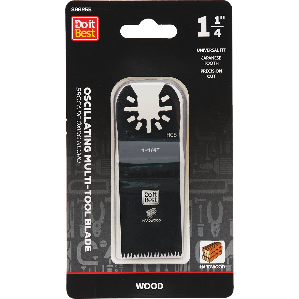 Do it Best 1-1/4 In. High Carbon Steel Japanese Tooth Oscillating Multi-Tool Blade