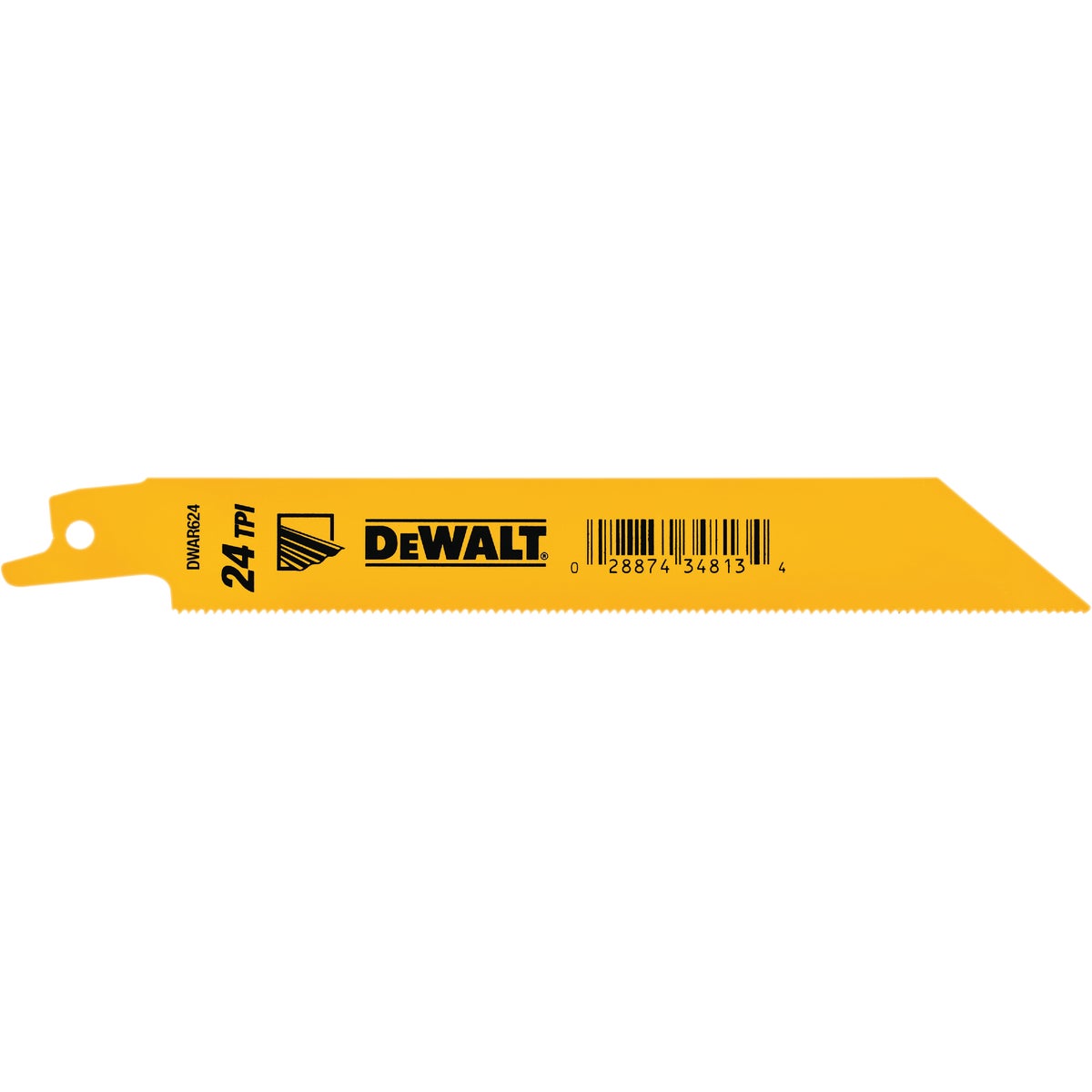 DeWalt 6 In. 24 TPI Thin Metal Reciprocating Saw Blade (5-Pack)