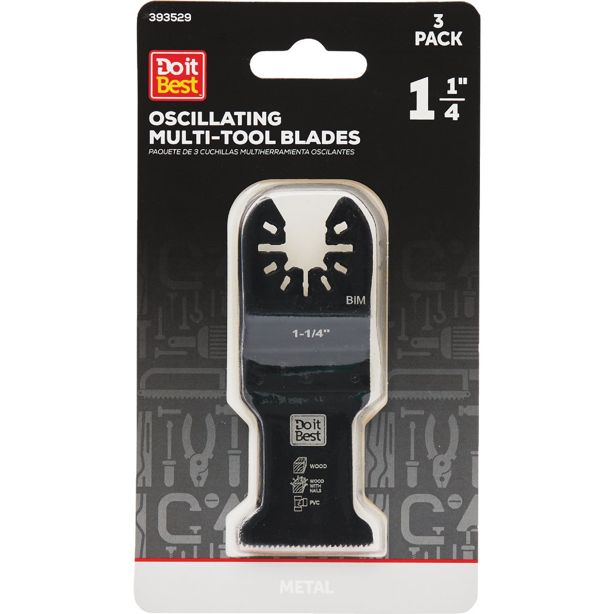Do it Best 1-1/4 In. Bi-Metal Cutting Oscillating Multi-Tool Blade (3-Pack)