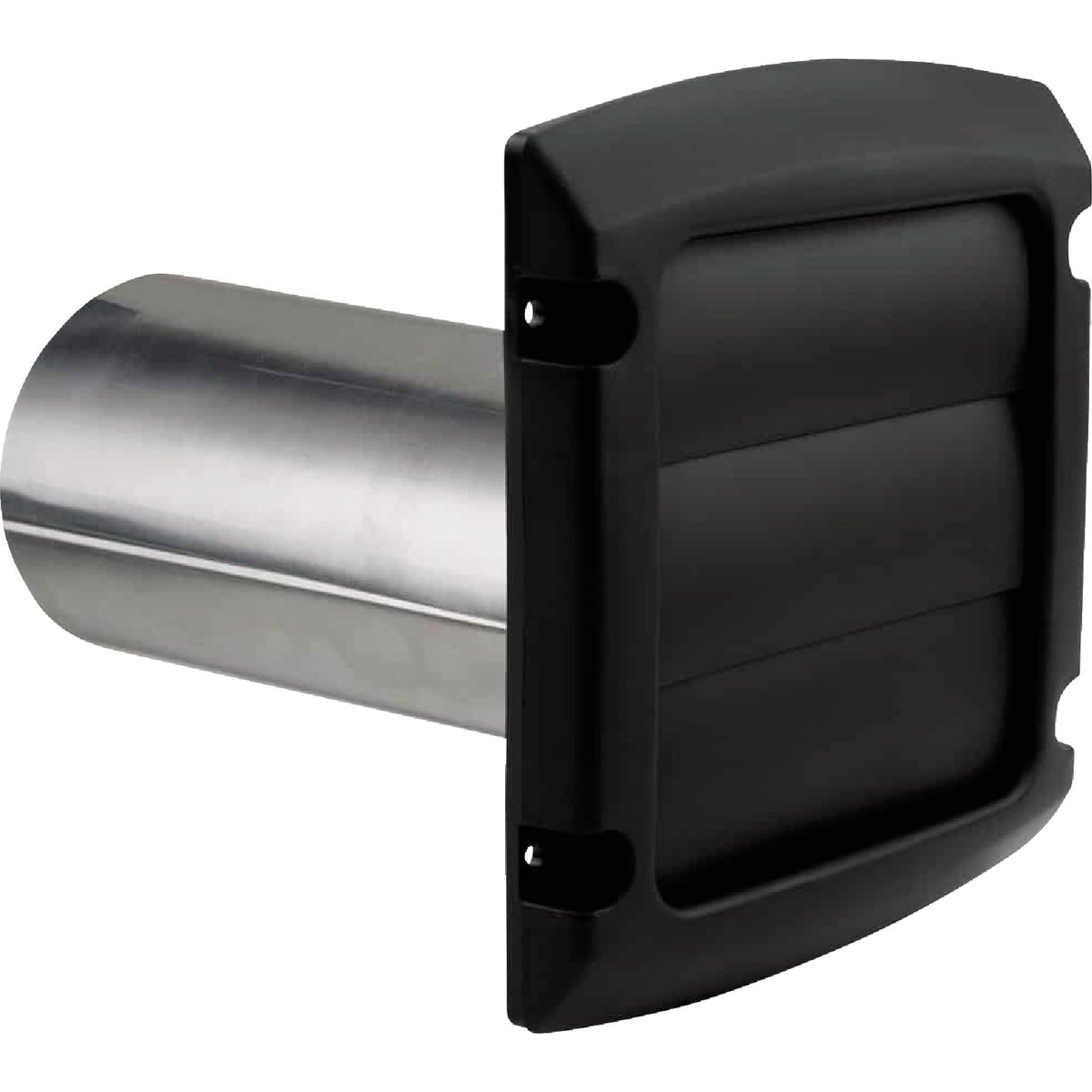 Dundas Jafine ProVent 4 In. Black Louvered Dryer Vent Hood