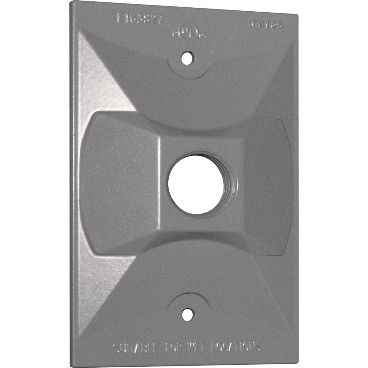 Southwire Single Gang Weatherproof 1-Hole Gray Rectangular Cover