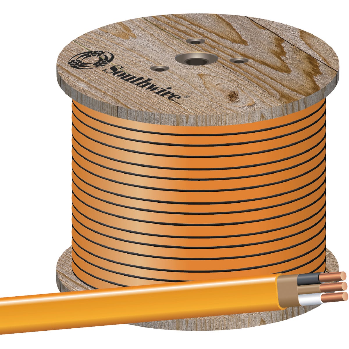Romex 1000 Ft. 10/2 Solid Orange NMW/G Electrical Wire