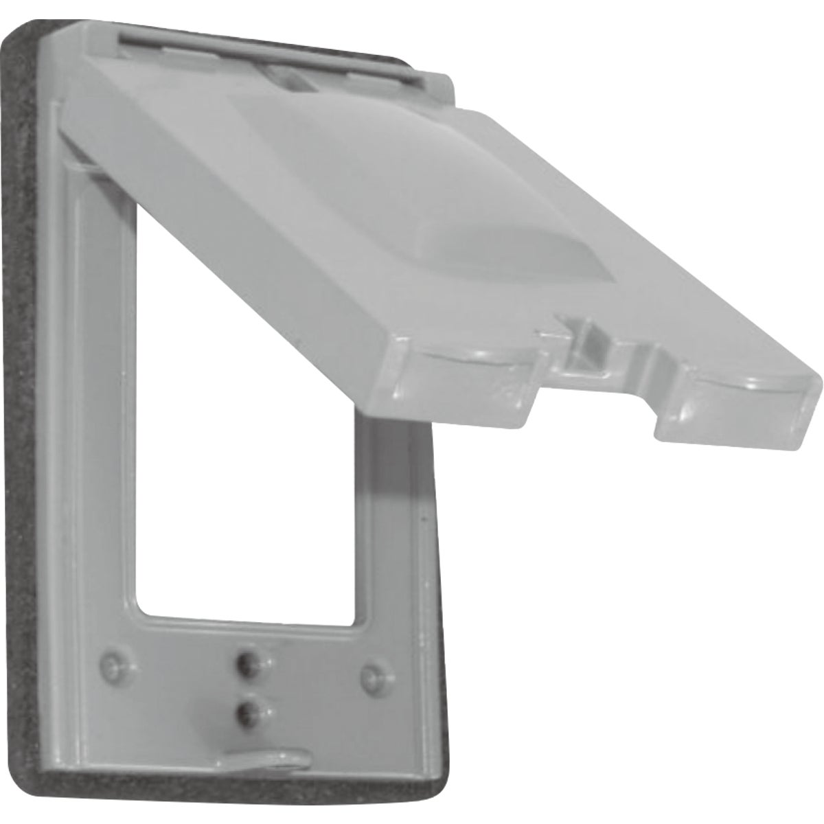 Southwire 10-In-1 Single Gang Non-Metallic Multi-Use Gray Weatherproof Cover