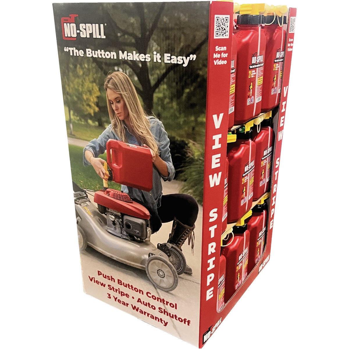 No Spill 2.5 Gal. Fuel Can Display (18-Piece)