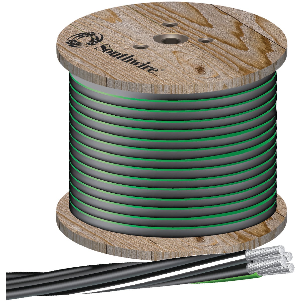 Southwire 500 Ft. 4/0-4/0-2/0-4 4-Conductor Underground Service Entrance Cable Electrical Wire
