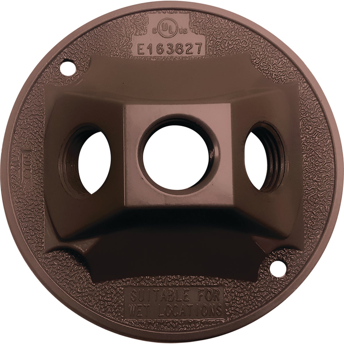 Southwire 3-Hole Round Aluminum Bronze Weatherproof Cover