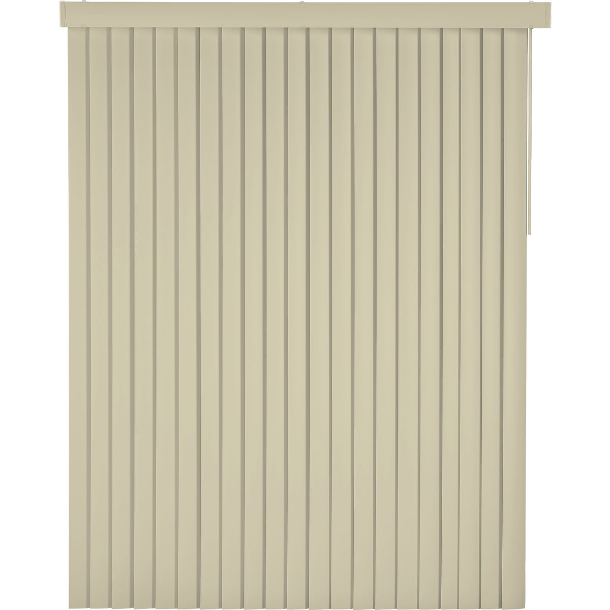 Home Impressions 78 In. x 84 In. x 3.5 In. Vanilla Vinyl Light Filtering Vertical Cordless Blind