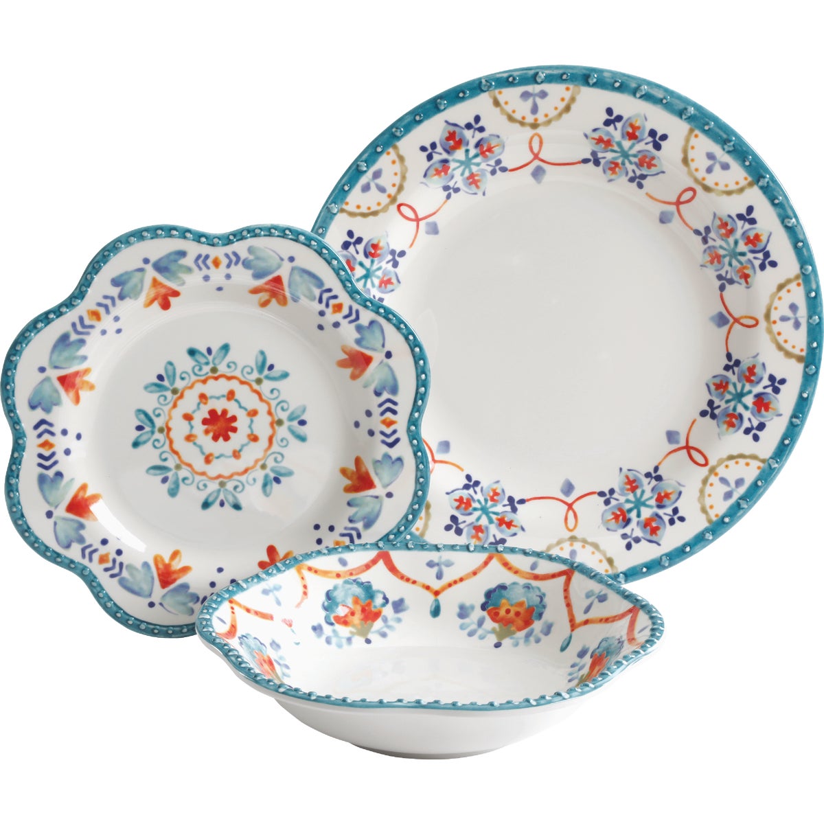 Gibson Home Tamara Scallop Shape Dinnerware Set (12-Piece)