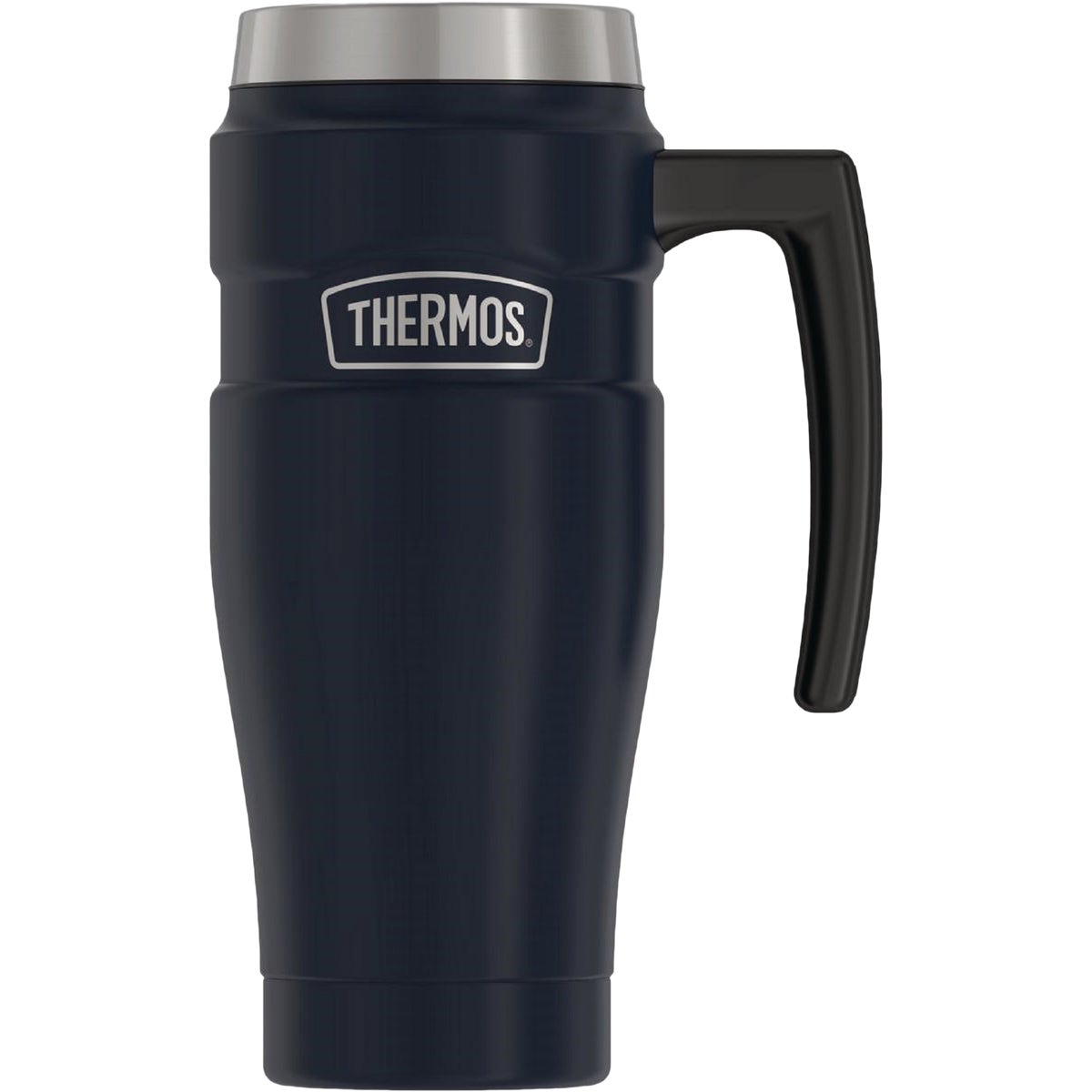 Thermos Stainless King 16 Oz. Matte Blue Stainless Steel Travel Mug