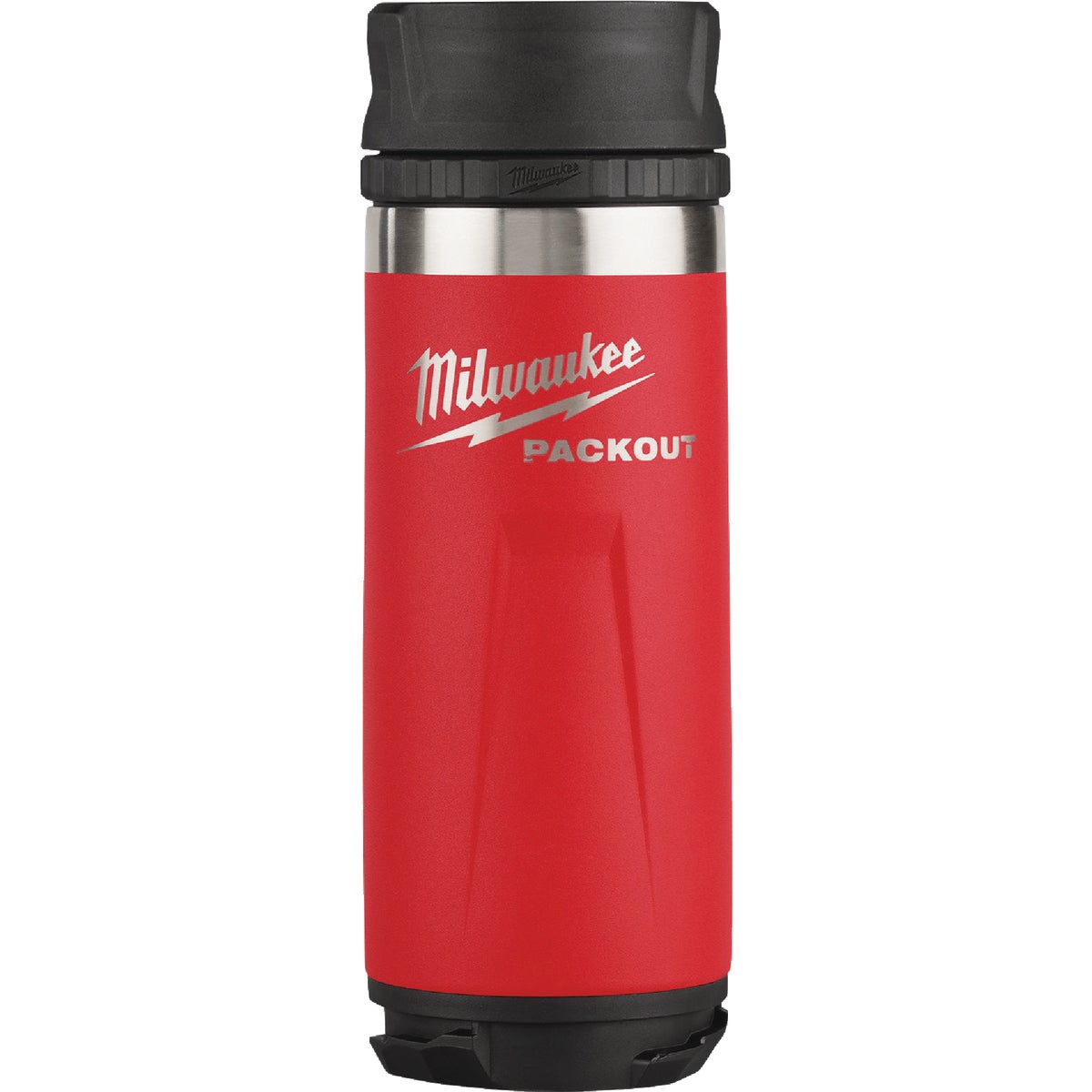 Milwaukee PackOut 18 Oz. Red Insulated Bottle with Sip Lid