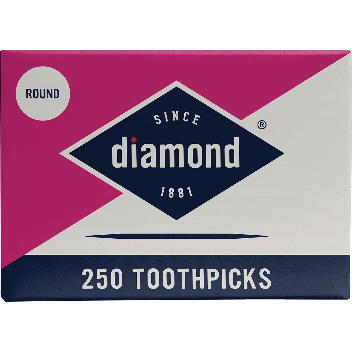 Diamond Round Wood Toothpicks (250-Count)