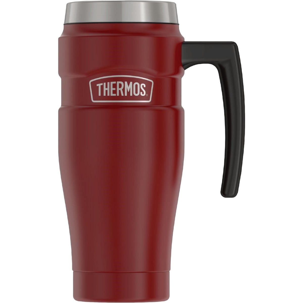 Thermos Stainless King 16 Oz. Matte Red Stainless Steel Travel Mug