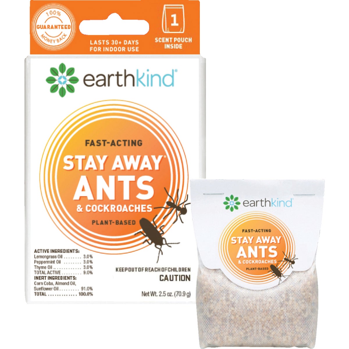 Earth Kind Stay Away 30 to 60-Day Natural Ant & Roach Repellent Refill Pouch