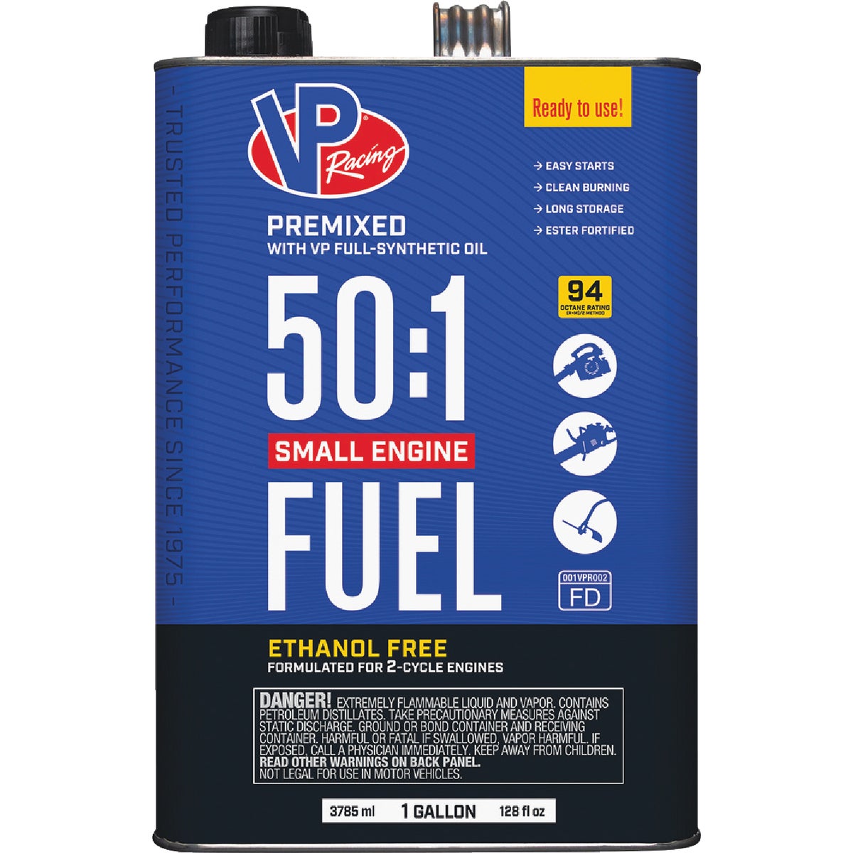 VP Small Engine Fuels 1 Gal. 50:1 Ethanol-Free Gas & Oil Pre-Mix