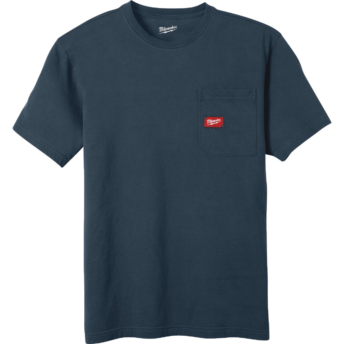 Milwaukee GridIron Men's 2XL Blue Short Sleeve Pocket T-Shirt