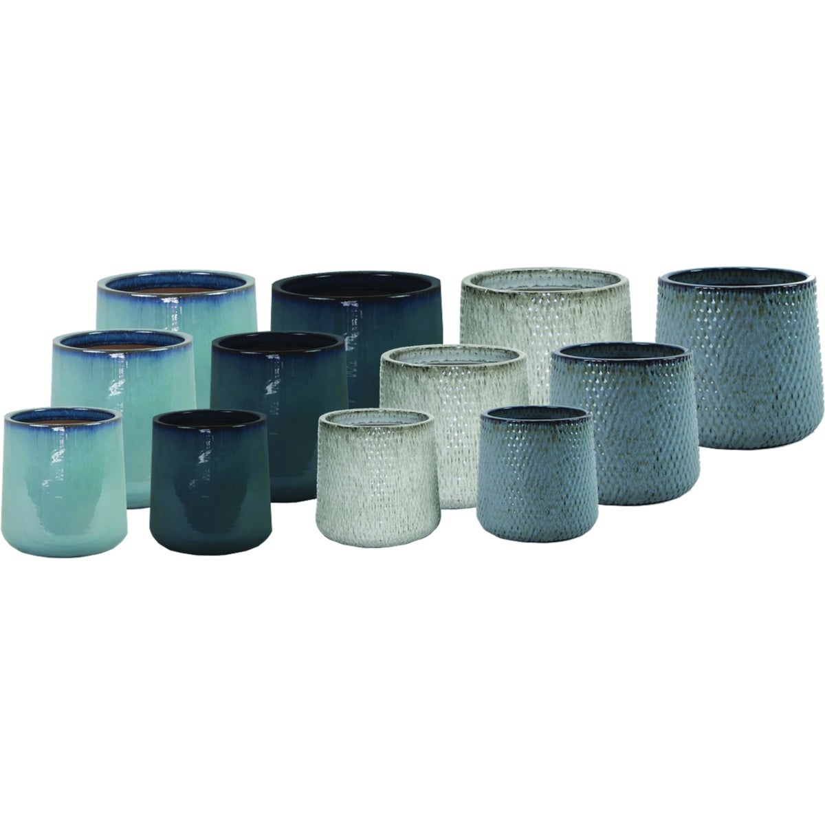 Deroma Can Dover Ceramic Planter Display (54-Piece)
