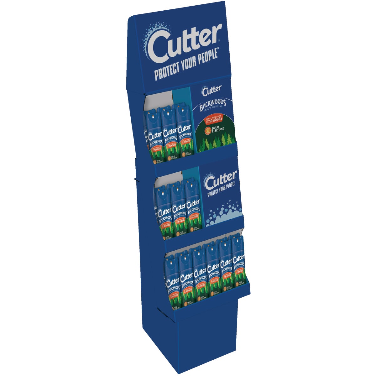 Cutter Backwoods 6 Oz. Aerosol Spray Insect Repellent Display (24-Count)