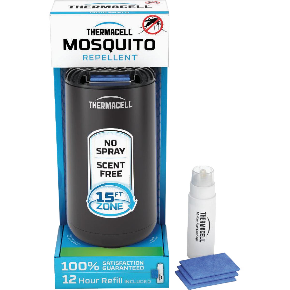 Thermacell Patio Shield 12 Hr. Graphite Black Mosquito Repeller