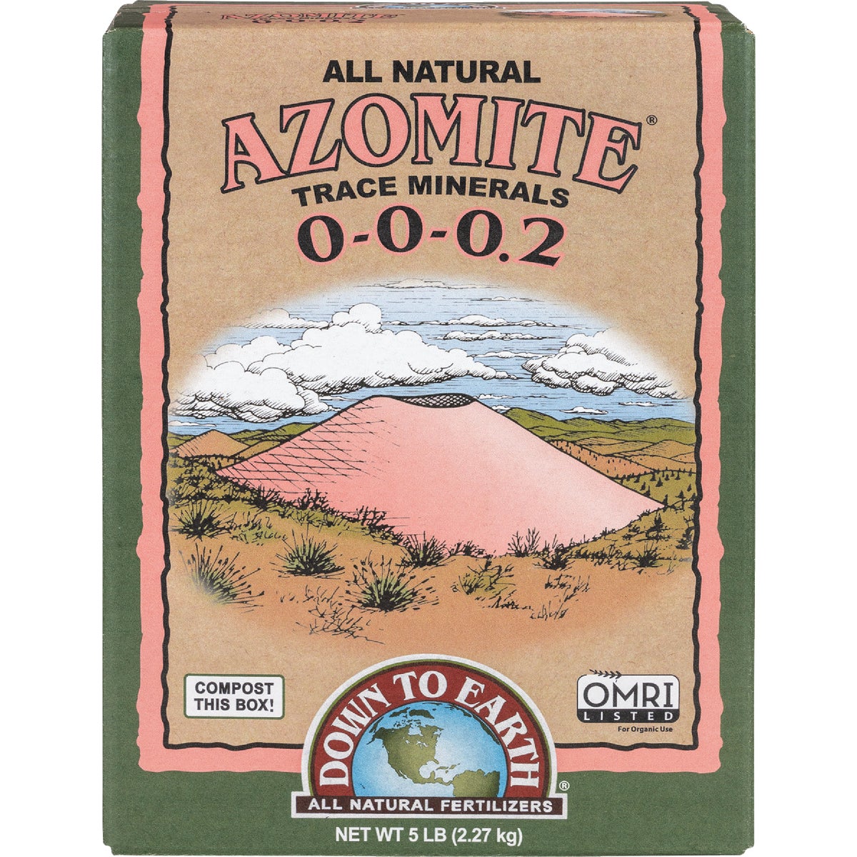 Down To Earth 5 Lb. Azomite Powder