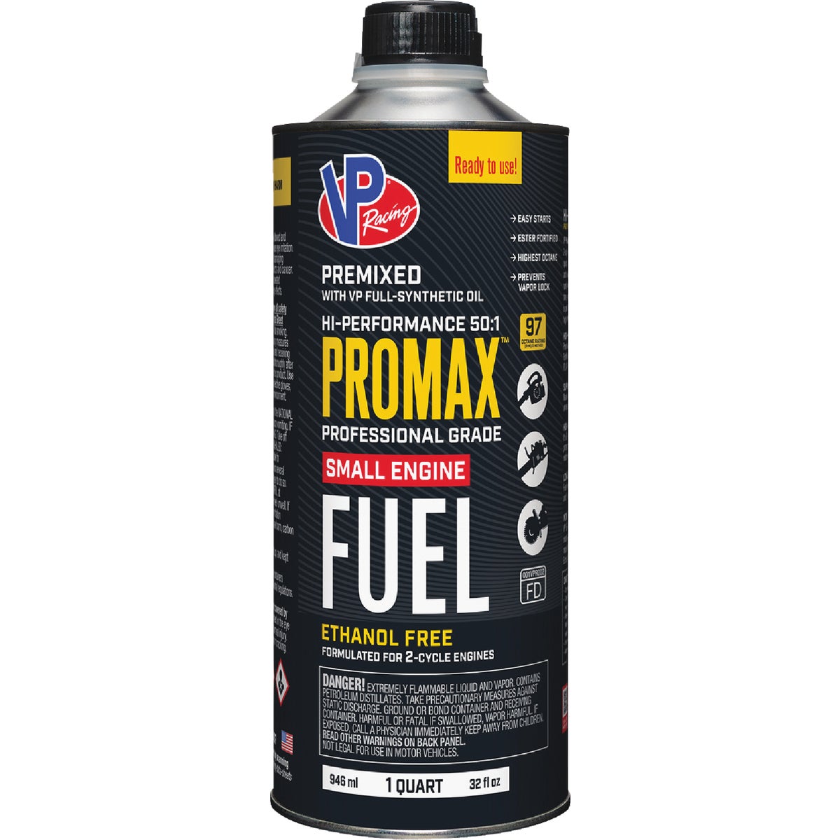 VP Small Engine Fuels Pro-Max 1 Qt. 50:1 Premixed Small Engine Fuel