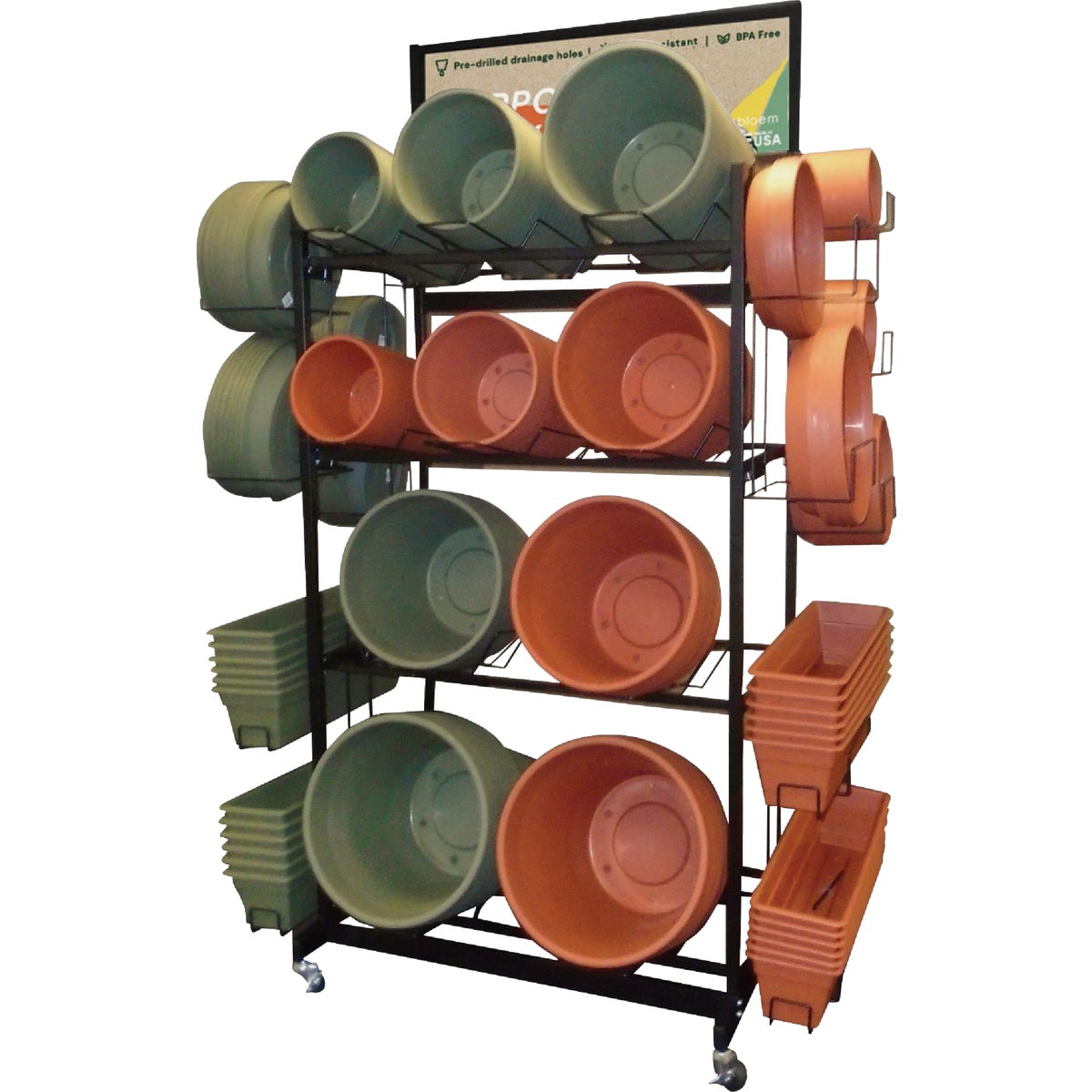 Bloem Terra 8 to 16 In. Planter Display (304-Piece)