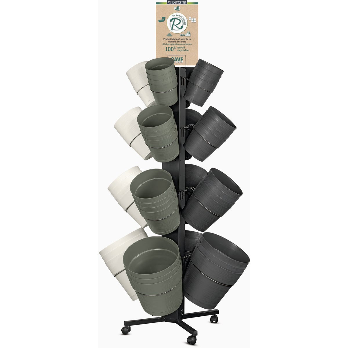 Deroma Save Plastic Planter Display (153-Piece)