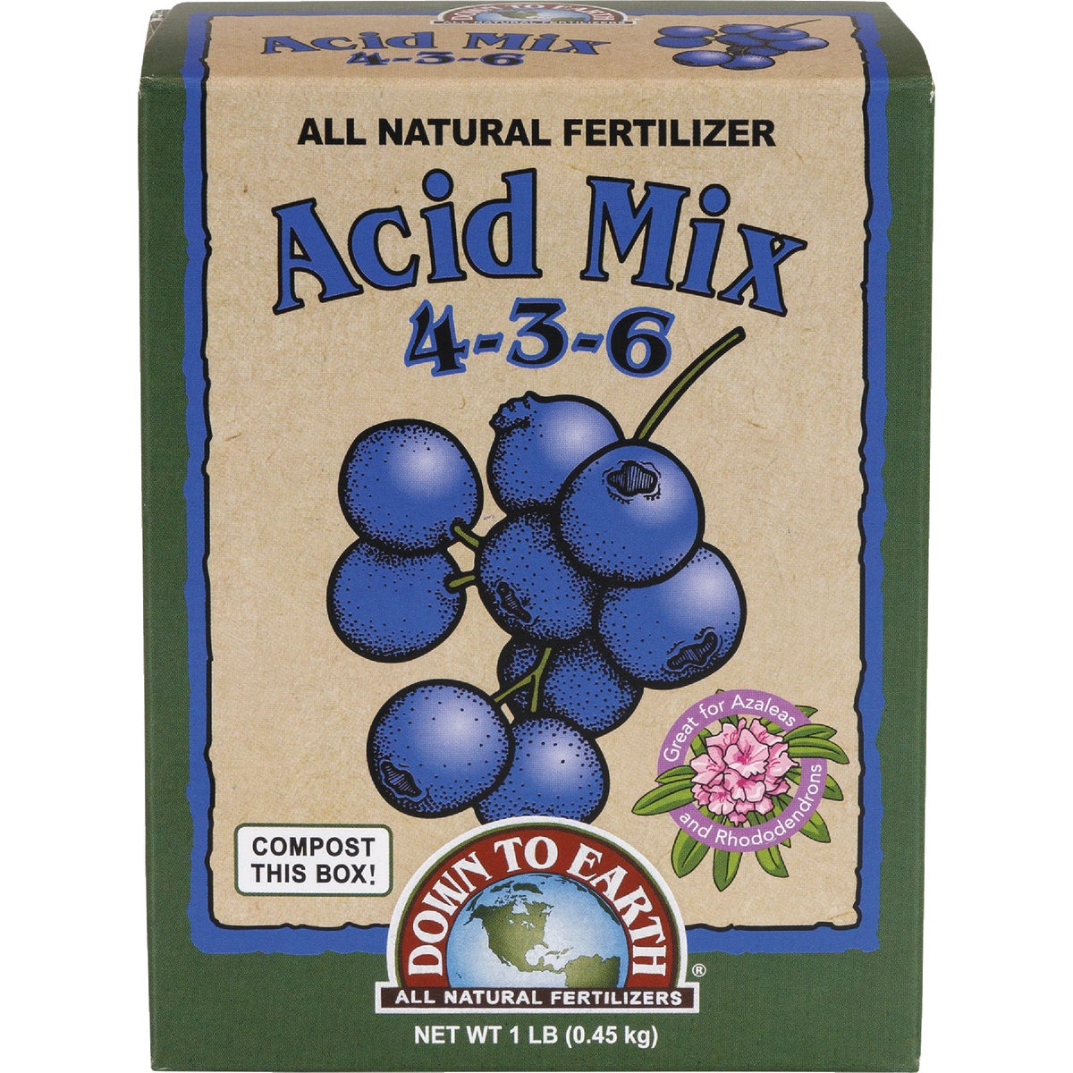 Down To Earth 15 Lb. 4-3-6 Acid Mix