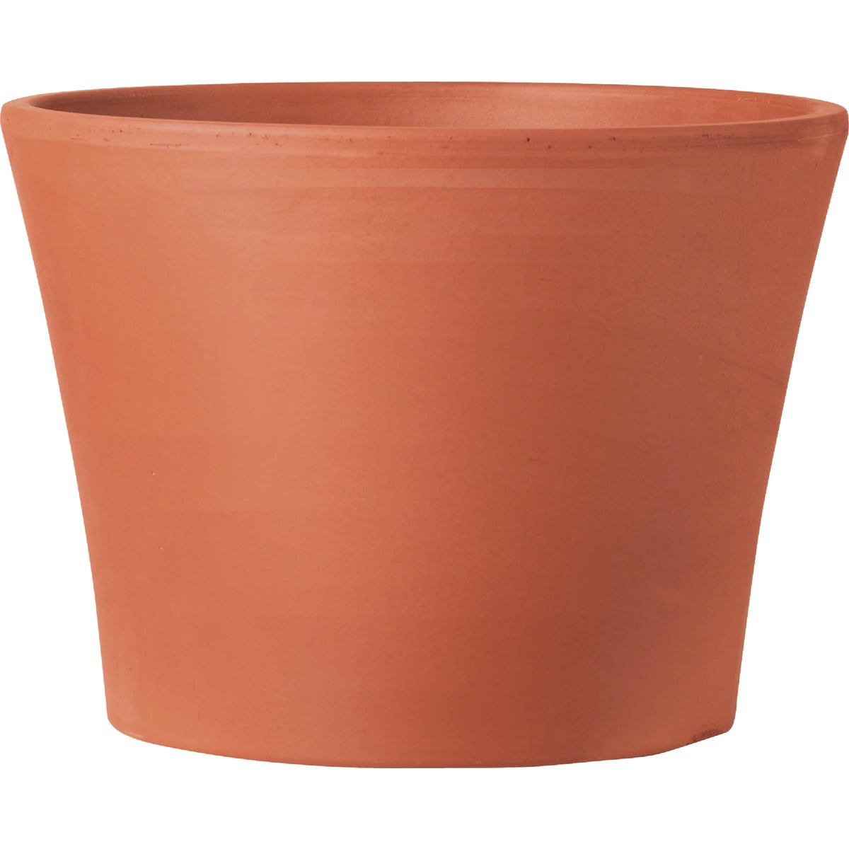 Deroma 4.3 In. Red Terra Cotta Clay Half Cone Planter