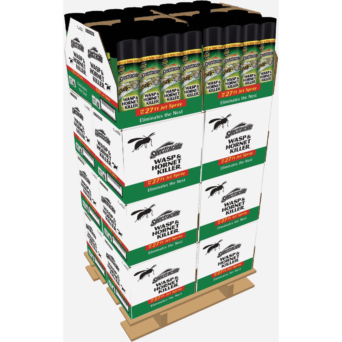 Spectracide 18.5 Oz. Aerosol Spray Wasp & Hornet Killer Display (192-Count)