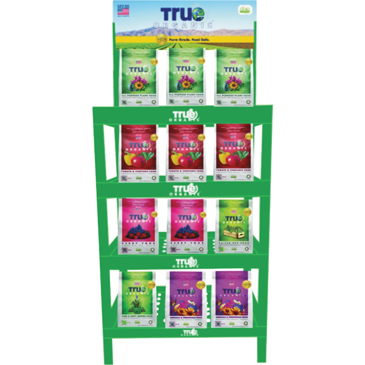 True Organic Dry Plant Food Display