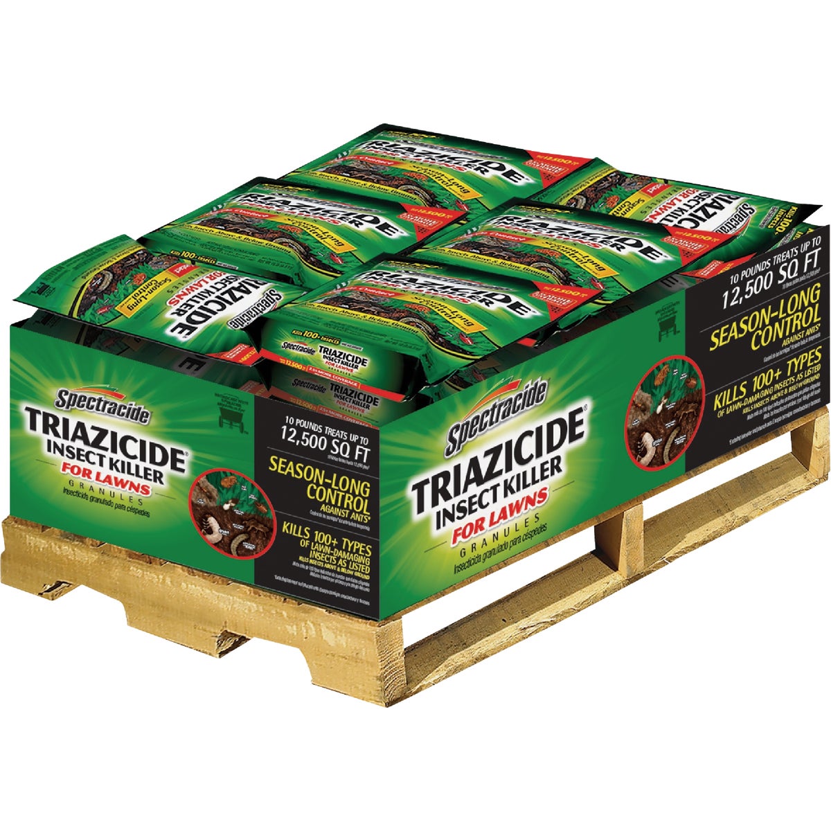 Spectracide Triazicide 10 Lb. Ready To Use Granules Insect Killer For Lawns Pallet Display (54-Piece)