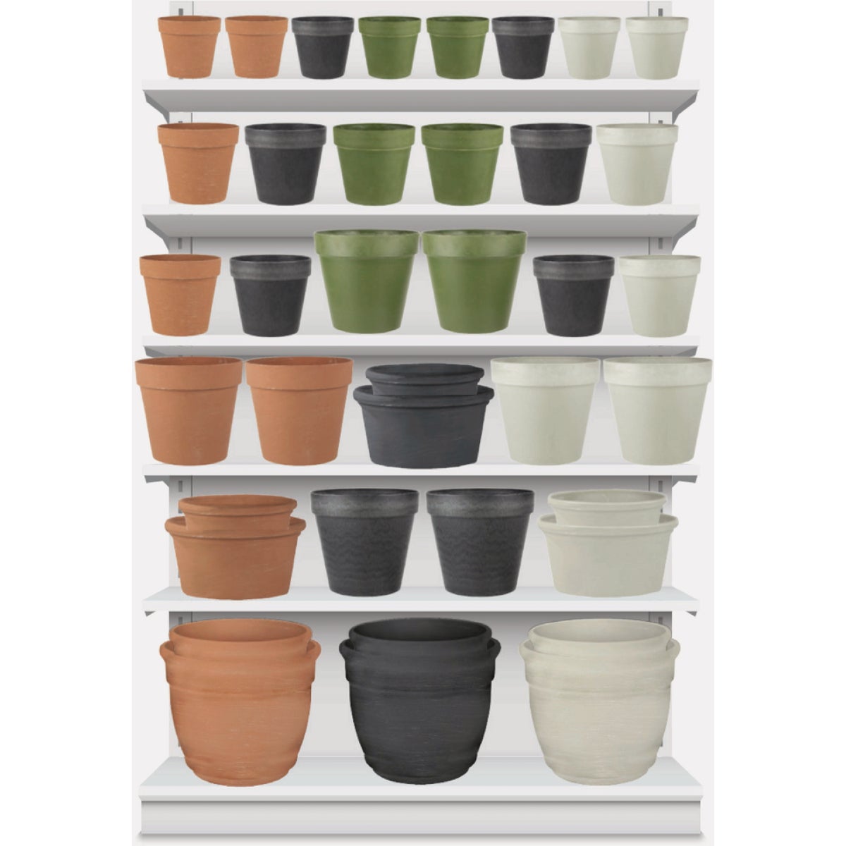 AveraLite Solace Collection Planter Display