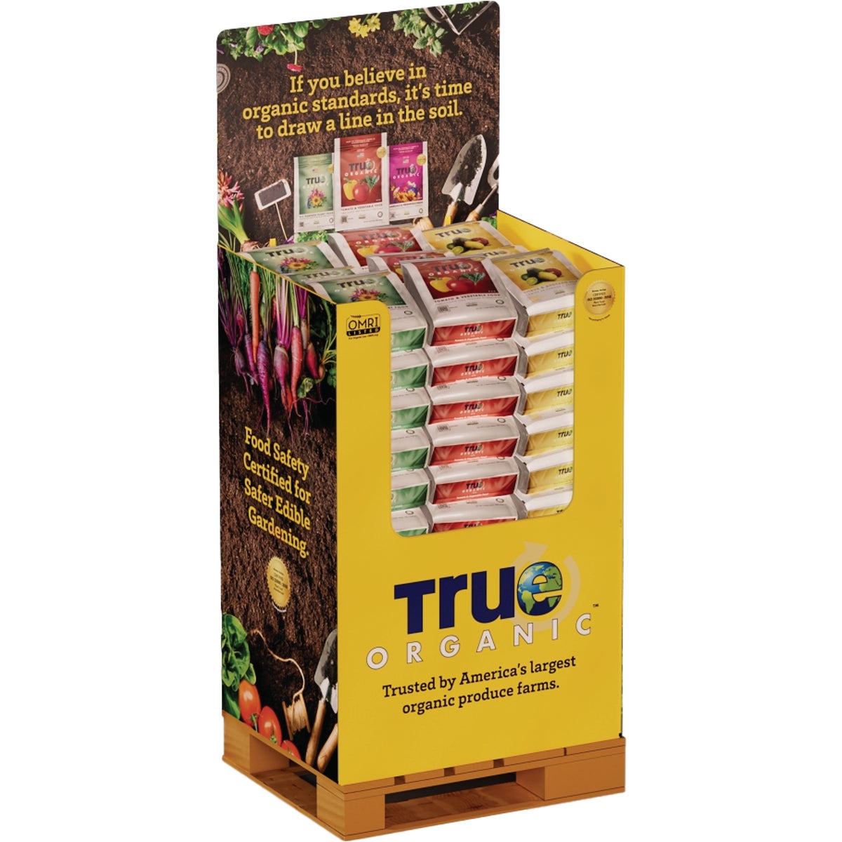 True Organic 4 Lb. Dry Plant Food Display (South)