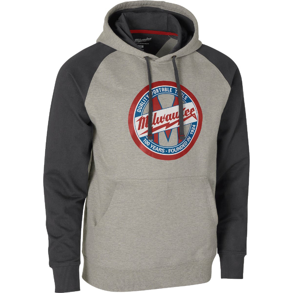 Milwaukee Small Gray 100th Anniversary Hoodie