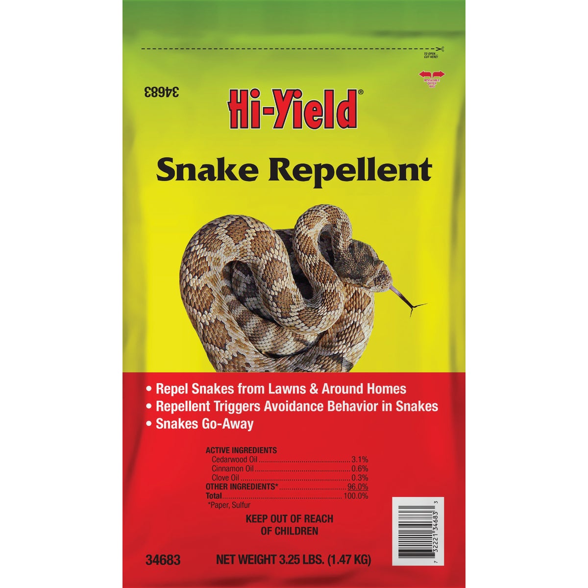 Hi-Yield 3.25 Lb. Granular Snake Repellent Display