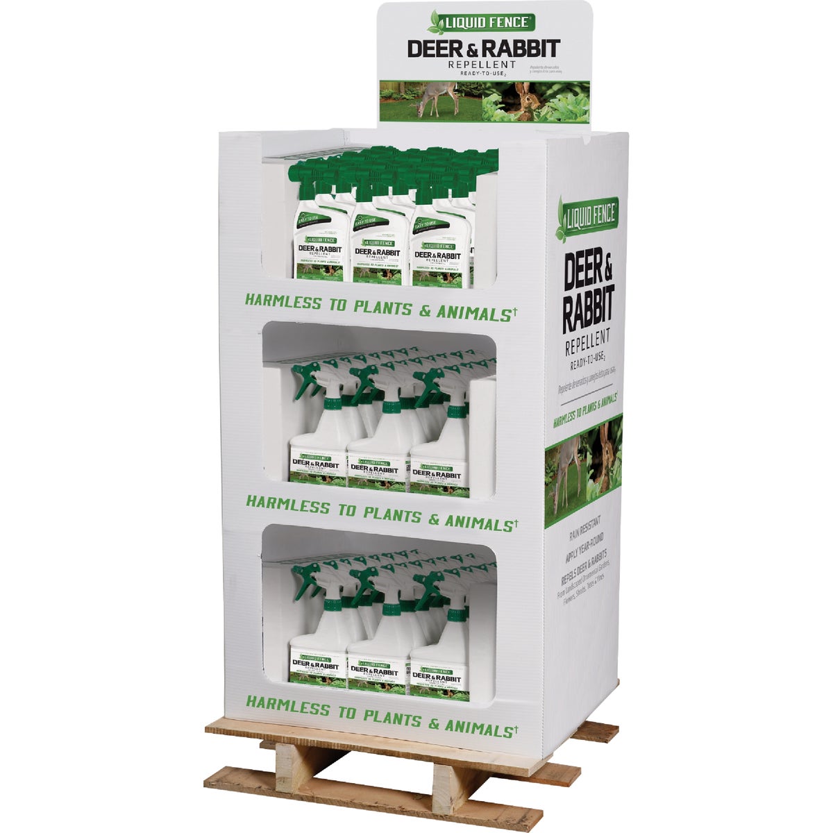 Liquid Fence Deer & Rabbit Repellent Display (69-Count)