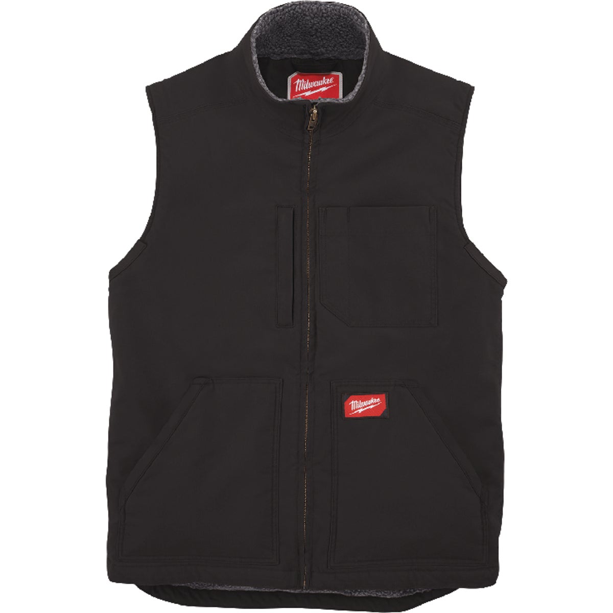 Milwaukee GRIDIRON 2XL Black Sherpa-Lined Vest
