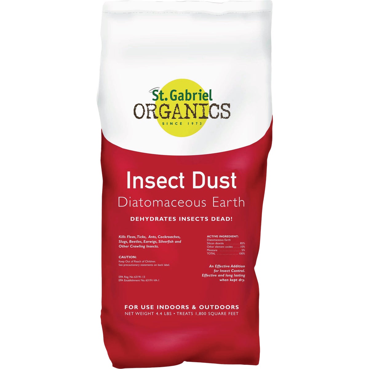 St. Gabriel Organics 4.4 Lb. Ready To Use Powder Diatomaceous Earth Crawling Insect Killer