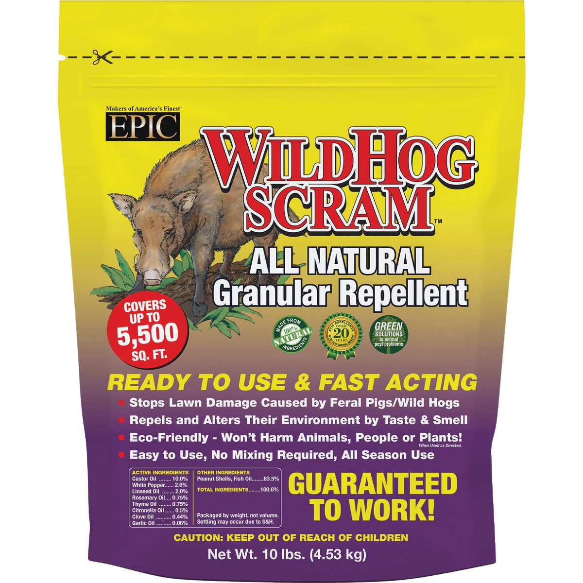 Wild Hog Scram 10 Lb. Granular Wild Hog Repellent