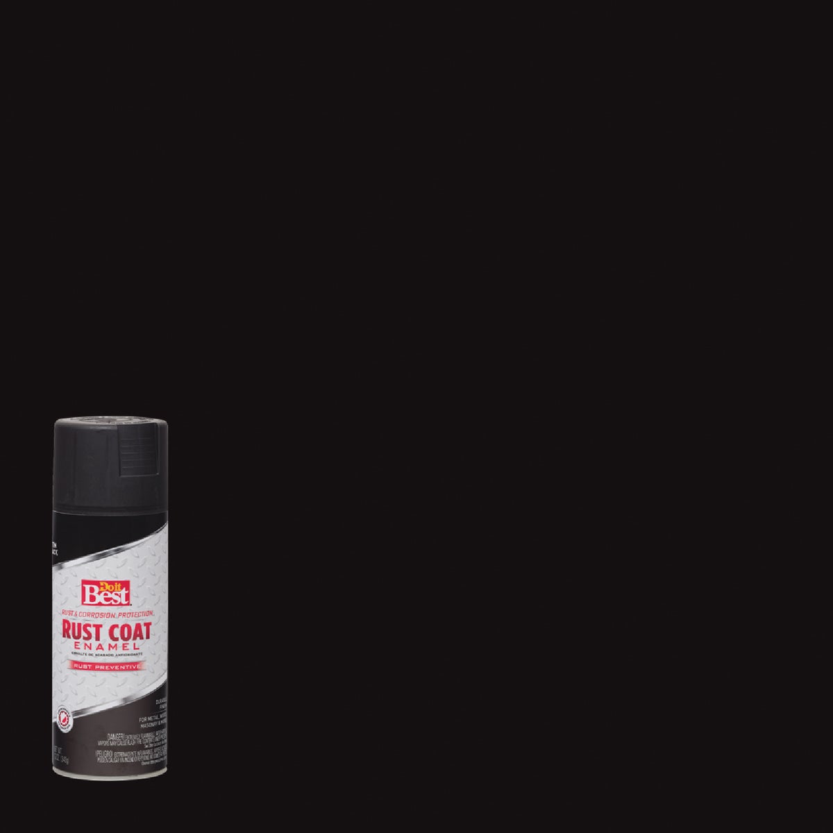 Do it Best Rust Coat Satin Black 12 Oz. Anti-Rust Spray Paint