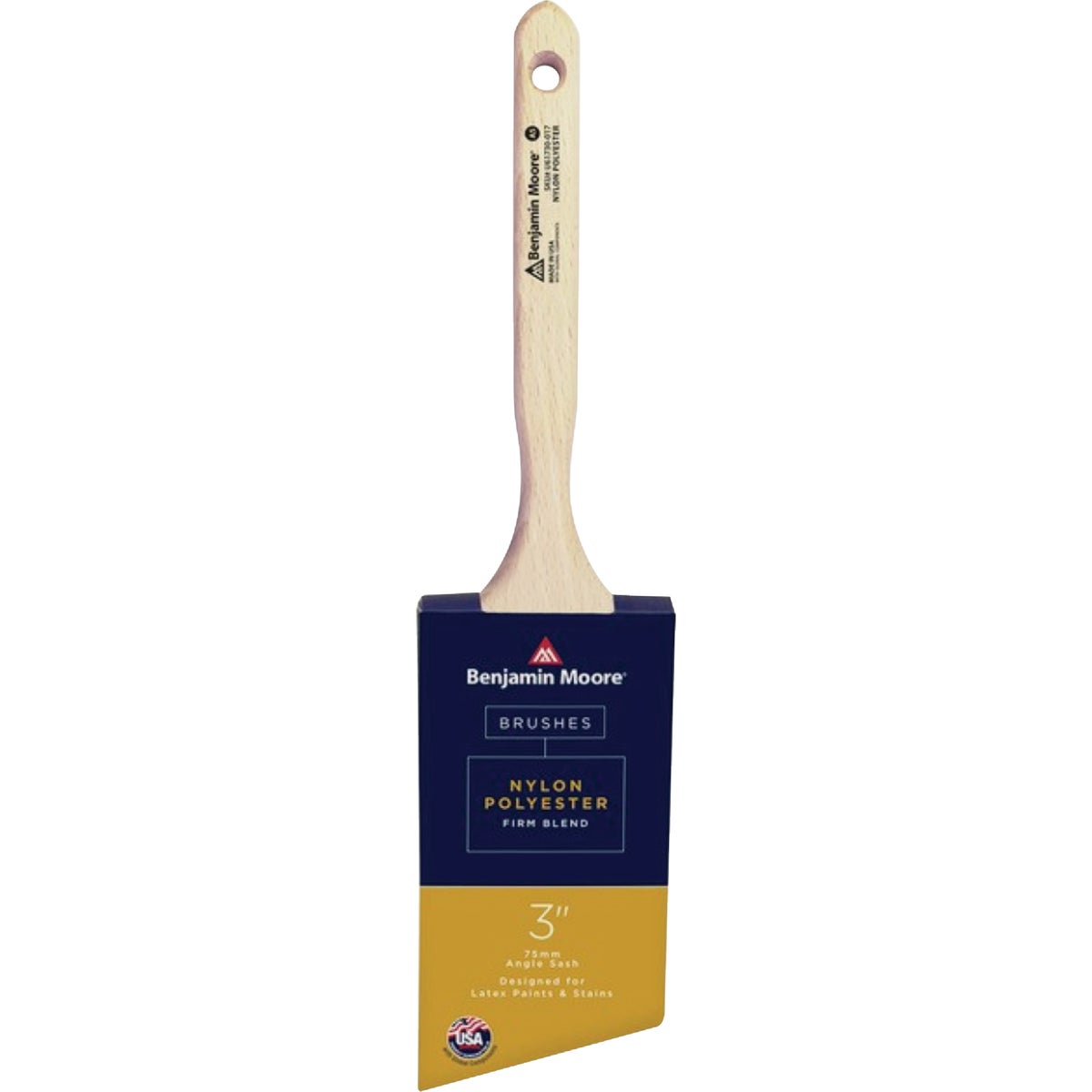 Benjamin Moore 3 In. Angle Sash Nylon/Poly Firm Brush