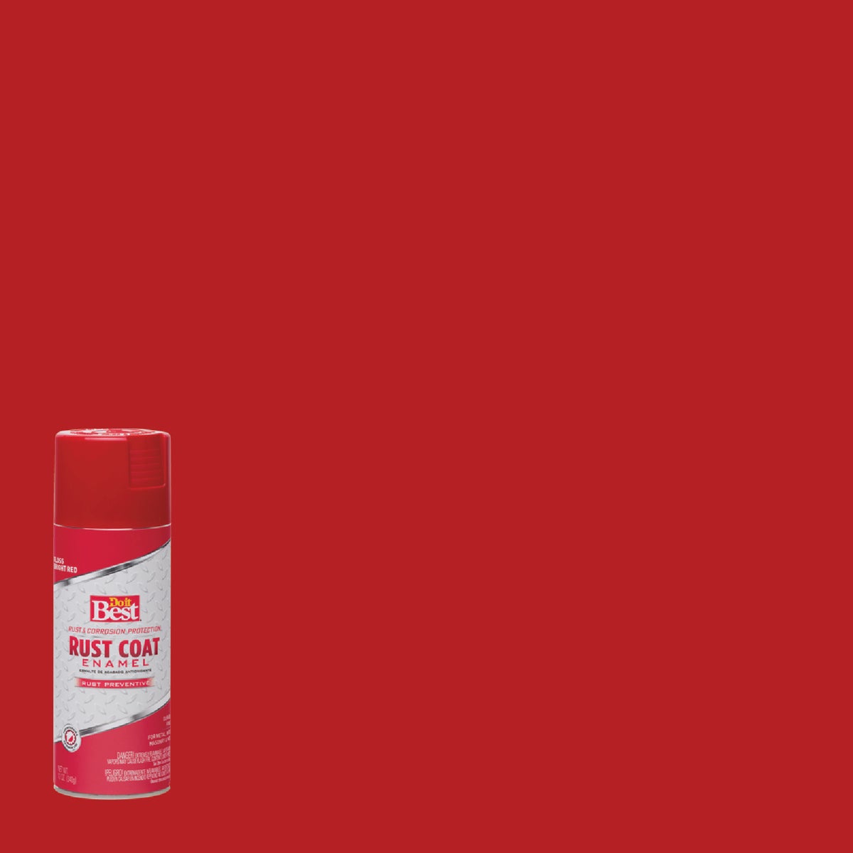 Do it Best Rust Coat Gloss Bright Red 12 Oz. Anti-Rust Spray Paint
