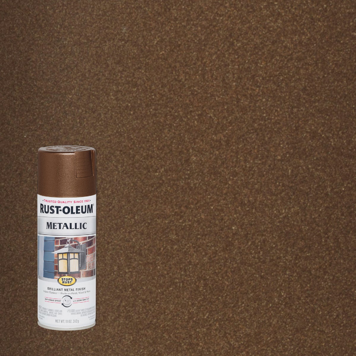 Rust-Oleum Stops Rust 11 Oz. Vintage Metallic Spray Paint, Dark Copper